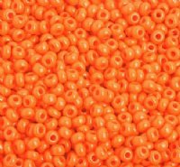 50g 8/0 Opaque Orange Seed Beads