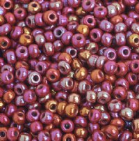 50g 8/0 Opaque Red AB Seed Beads