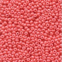 50g 8/0 Opaque Salmon Seed Beads 