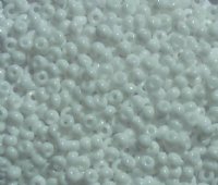 50g 8/0 Opaque White Seed Beads