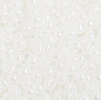 50g 8/0 Pearl White Seed Beads