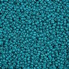 25 Grams of 8/0 Preciosa PermaLux Dyed Chalk Gloss Teal Seed Beads