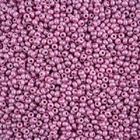 25 Grams of 8/0 Preciosa PermaLux Dyed Chalk Gloss Violet Seed Beads