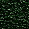 50g 8/0 Silverlined Dark Green Seed Beads