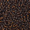 50g 8/0 Silverlined Dark Topaz Seed Beads