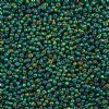 50 Grams 8/0 Silverlined Green AB Seed Beads