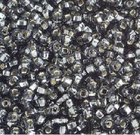 50g 8/0 Silverlined Grey Seed Beads
