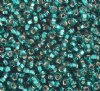 50g 8/0 Silverlined Teal Seed Beads