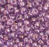 50g 8/0 Transparent Amethyst Bronze Coated Seed Beads