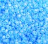 50g 8/0 Transparent Matte Dark Aqua AB Seed Beads