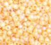 50g 8/0 Transparent Matte Light Topaz AB Seed Beads
