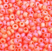 50g 8/0 Transparent Matte Orange AB Seed Beads