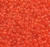 50g 8/0 Transparent Orange Seed Beads