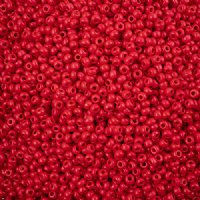 50g 8/0 Opaque Red Terra Intensive Seed Beads
