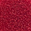 25g, 9/0 3-Cut Opaque Light Red Seed Beads