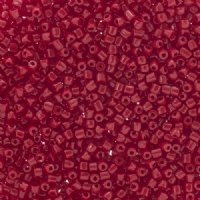 25g, 9/0 3-Cut Opaque Medium Red Seed Beads