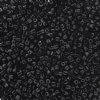 25g, 9/0 3-Cut Opaque Black Seed Beads