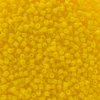 25g, 9/0 3-Cut Opaque Golden Yellow Seed Beads