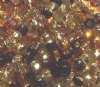 20 Gram Vial of 2/0 Mixed Silverlined Topaz Mix