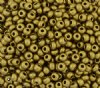 50g 6/0 Matte Metallic Green Gold Seed Beads