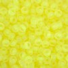 50g 6/0 Transparent Matte Neon Yellow Seed Beads