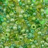 50 Grams Mixed Light Green Glass Seed & Bugle Beads