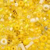 50 Grams Mixed Yellow Seed & Bugle Beads