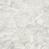 50 Grams Mixed White Glass Seed & Bugle Beads