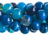 16 inch strand of 10mm Dyed Blue Agate Round Beads