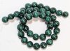 16 inch strand 10mm Round Reclaimed Malachite Beads