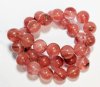 16 inch strand of 12mm Round Cherry Quartz Beads