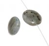 2, 12mm Labradorite Puffed Coin Beads