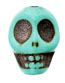 14 13mm Turquoise Dyed Magnesite Skull Beads