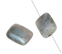 2, 18x13mm Labradorite Flat Rectangle Beads