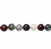 15 inch strand of 6mm Round African Bloodstone Beads