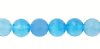 15.5 inch strand 4mm Round Blue Agate Beads