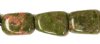 16 inch strand of 12x8mm Unakite Smooth Nugget Beads