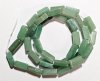 16 inch strand of 13x4mm Green Aventurine Rectangle Beads