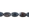 16 inch strand of 18x13mm Antique Banded Agate Flat Oval Beads