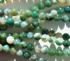 16 inch strand of 4mm Round Moss Agate Beads