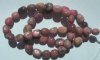 16inch Strand of 7 to 9mm Rhodonite Nugget Beads