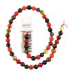16 inch strand 8mm Faceted Mulit Agate Beads