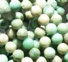 16 inch strand of 8mm Round Ching Hai Jade Beads