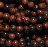 16 inch strand of 8mm Round Mahogany Obsidian Beads