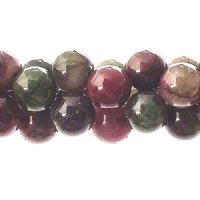 16 inch strand of 8mm Round Dyed Tourmaline Beads