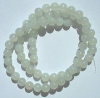 16 inch strand of 6mm Round New Jade Beads