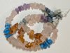 16 inch strand of Mixed Chips - Crystal Quartz, Rose Quartz, Carnelian, Amethyst, Dyed Howlite Turquoise