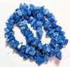 16 inch strand of Dyed Cobalt Candy Jade Chips