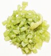 16-inch Strand of Dyed Milky Apple Green Glass Chips