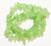 16-inch Strand of Dyed Milky Green Glass Chips